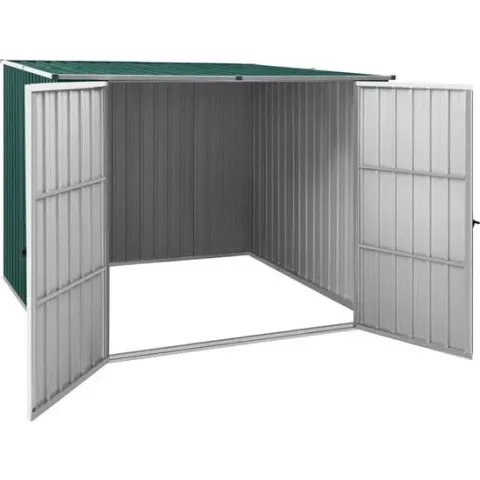 vidaXL Tuinschuur 195x198x159 cm gegalvaniseerd staal groen