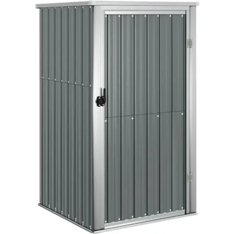 vidaXL Tuinschuur 88x89x161 cm gegalvaniseerd staal grijs