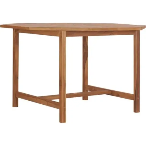 vidaXL Tuintafel 110x110x75 cm massief teakhout