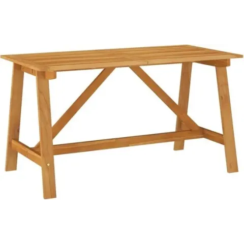 vidaXL Tuintafel 140x70x73,5 cm massief acaciahout  VDXL_312406