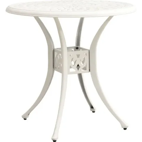 vidaXL Tuintafel 78x78x72 cm gietaluminium wit