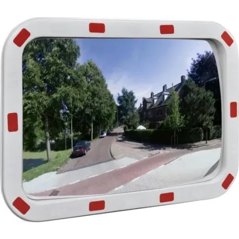 vidaXL Verkeersspiegel met reflectoren rechthoek 40x60 cm