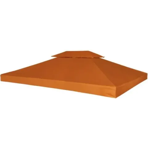 vidaXL Vervangend tentdoek prieel 310 g/m² 3x4 m oranje