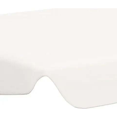 vidaXL Vervangingsluifel voor schommelbank 188/168x110/145 cm wit  VDXL_312096