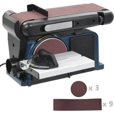 vidaXL Vlak- en bandschuurmachine elektrisch 370 W 150 mm