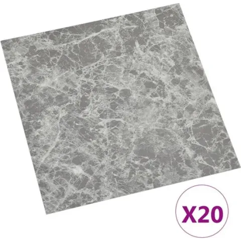 vidaXL Vloerplanken 20 st zelfklevend 1.86 m² PVC betongrijs