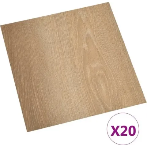 vidaXL Vloerplanken 20 st zelfklevend 1.86 m² PVC bruin
