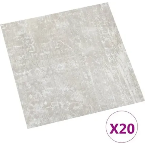 vidaXL Vloerplanken 20 st zelfklevend 1.86 m² PVC lichtgrijs