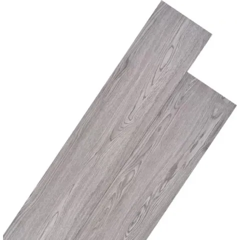 vidaXL Vloerplanken 5,26 m² 2 mm PVC donkergrijs