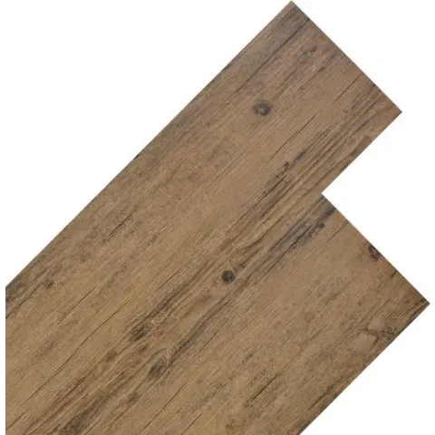 vidaXL Vloerplanken 5,26 m² 2 mm PVC walnoot bruin
