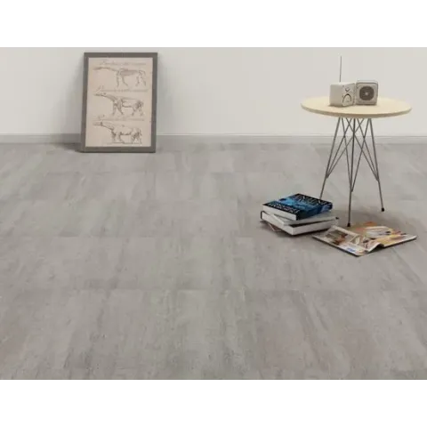 vidaXL Vloerplanken zelfklevend 5,11 m² PVC grijs gespikkeld