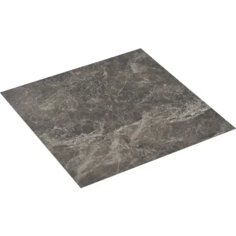 vidaXL Vloerplanken zelfklevend 5.11 m² PVC zwart marmer