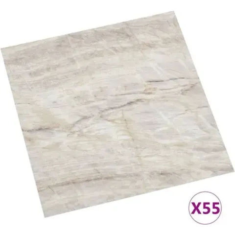 vidaXL Vloerplanken zelfklevend 55 st 5.11 m² PVC beige