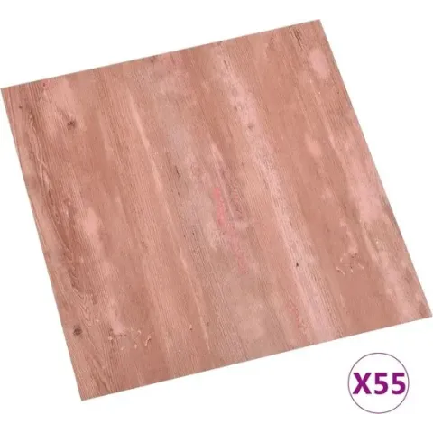 vidaXL Vloerplanken zelfklevend 55 st 5.11 m² PVC rood