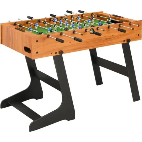 vidaXL Voetbaltafel inklapbaar 121x61x80 cm lichtbruin