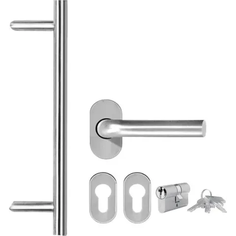 vidaXL Voordeur 100x200 cm aluminium en PVC antraciet  VDXL_3056815