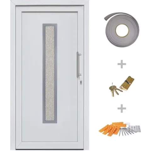 vidaXL Voordeur 108x208 cm wit