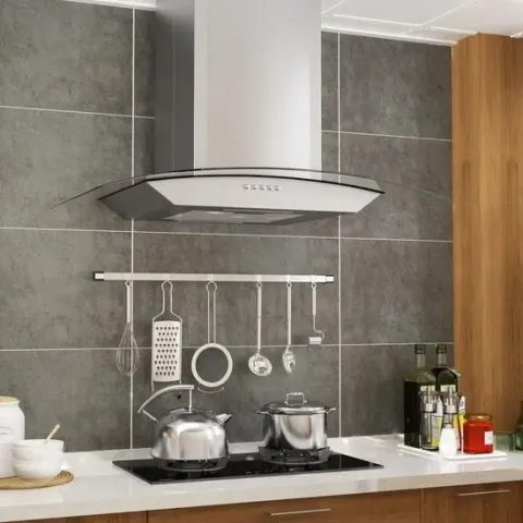 vidaXL Wandafzuigkap 756 m³/u LED 60 cm roestvrij staal