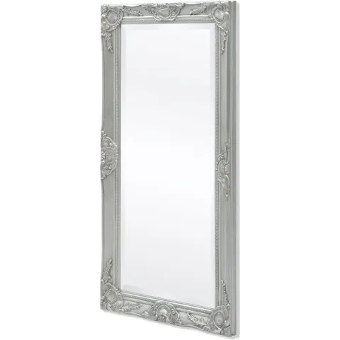 vidaXL Wandspiegel Barok 100 x 50 cm zilver