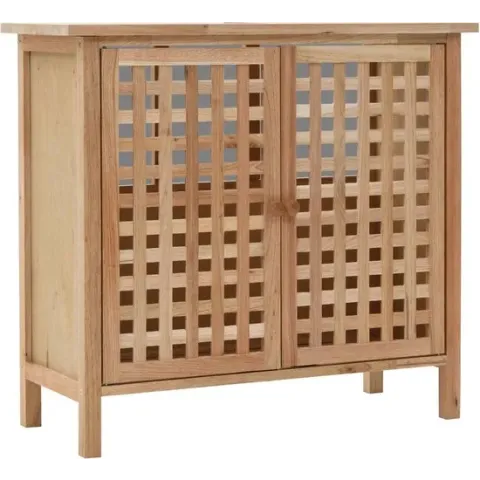 vidaXL Wastafelkast 66x29x61 cm massief walnotenhout