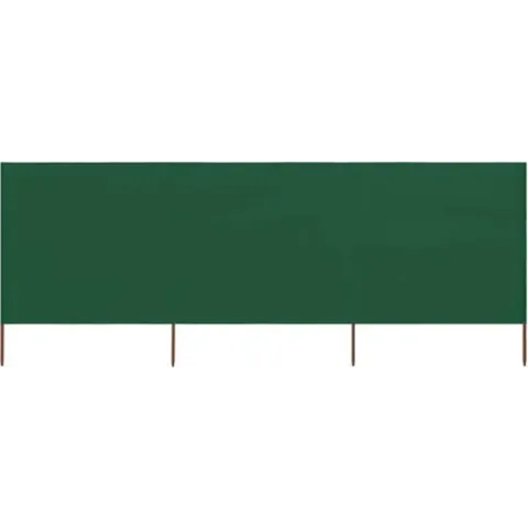 vidaXL Windscherm 3-panelen 400x80 cm stof groen