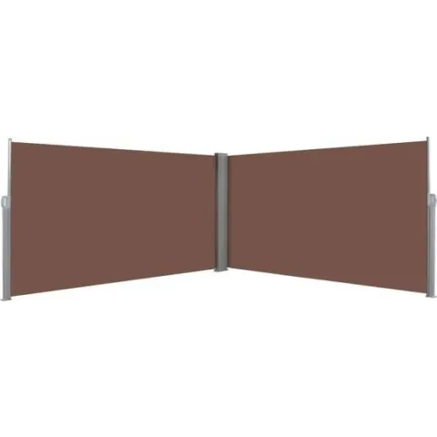 vidaXL Windscherm uittrekbaar 160x600 cm bruin