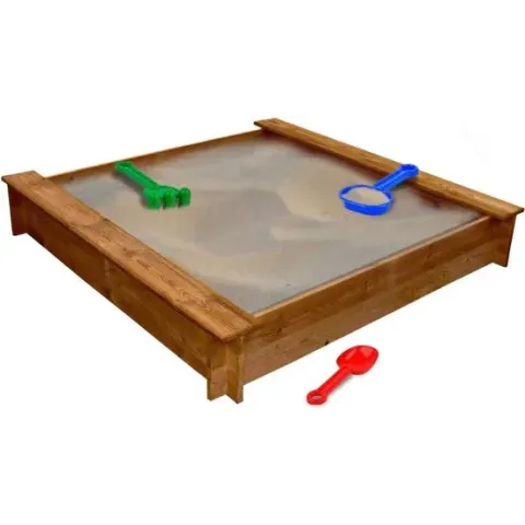 vidaXL Zandbak vierkant hout