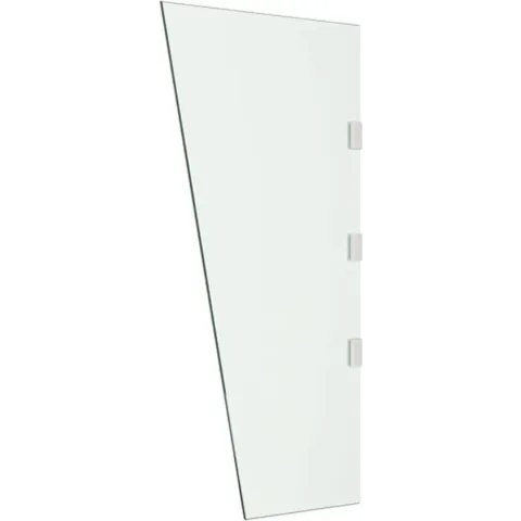 vidaXL Zijpaneel voor deurluifel 50x100 cm gehard glas transparant