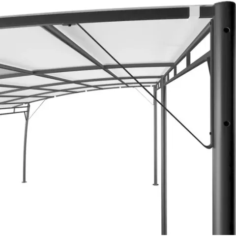 vidaXL Zonneluifel 6x3x2,25 m crème