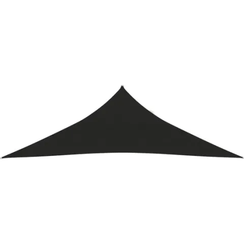 vidaXL Zonnezeil 160 g/m² 2.5x2.5x3.5 m HDPE zwart