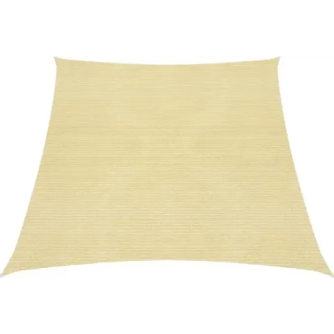 vidaXL Zonnezeil 160 g/m² 3/4x2 m HDPE beige