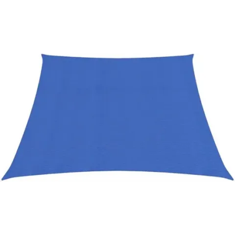 vidaXL Zonnezeil 160 g/m² 3/4x2 m HDPE blauw