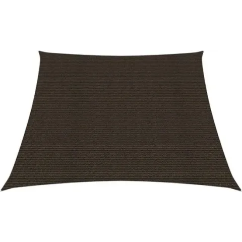 vidaXL Zonnezeil 160 g/m² 3/4x2 m HDPE bruin