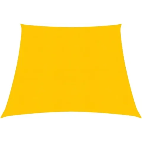 vidaXL Zonnezeil 160 g/m² 3/4x2 m HDPE geel