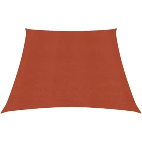 vidaXL Zonnezeil 160 g/m² 3/4x2 m HDPE terracottakleurig