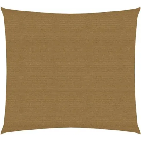 vidaXL Zonnezeil 160 g/m² 3x3 m HDPE taupe