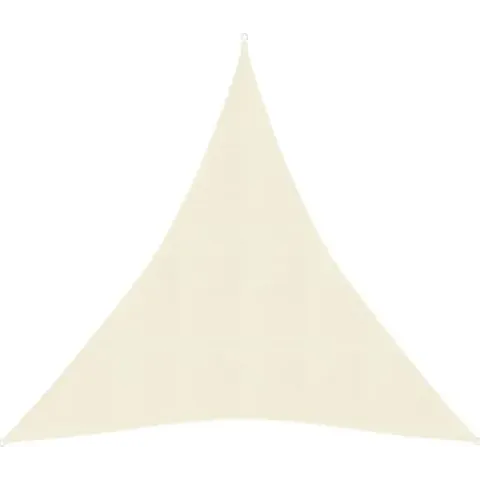 vidaXL Zonnezeil 160 g/m² 3x4x4 m HDPE crèmekleurig