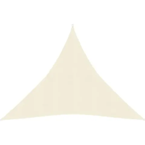 vidaXL Zonnezeil 160 g/m² 6x6x6 m HDPE crèmekleurig