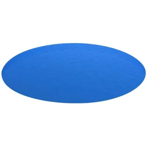vidaXL Zwembadzeil rond 488 cm PE blauw