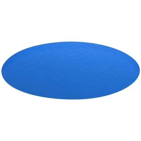 vidaXL Zwembadzeil rond 549 cm PE blauw
