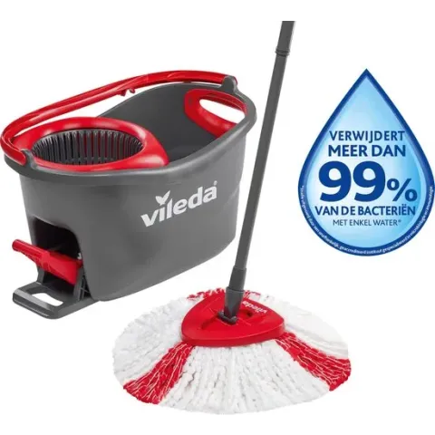 Vileda Easy Wring & Clean Turbo Mopset - Pedaalsysteem - 6L