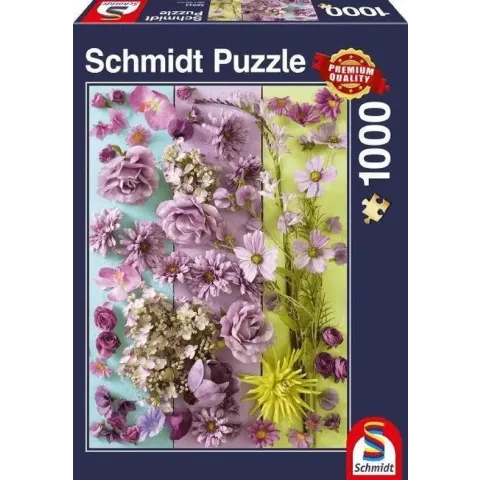 Violette Bloesems, 1000 stukjes Puzzel