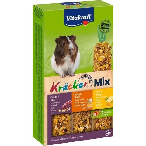 Vitakraft Cavia Kracker 3in1 Honing&Popcorn&Active
