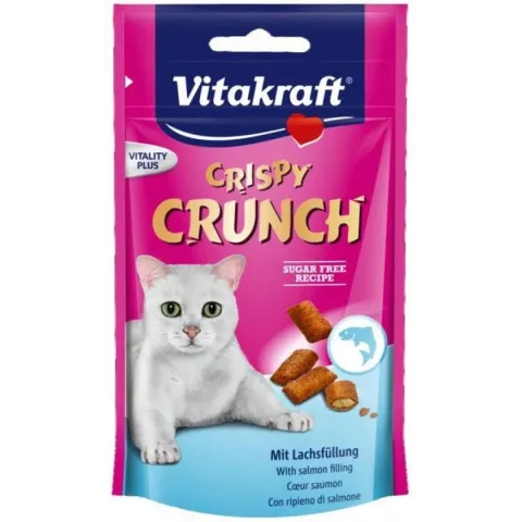 vitakraft crispy crunch 4 smaken . zalm/kip/mout/pepermunt