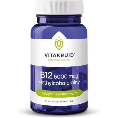 Vitakruid B12 Methylcobalamine 5000 mcg 60 smelttabletten