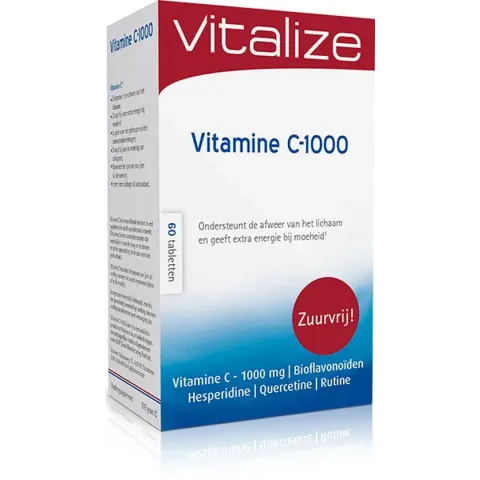Vitalize Vitamine C 1000 mg Zuurvrij 60 tabletten