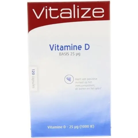 Vitalize Vitamine D Basis 25 µg - 120 capsules