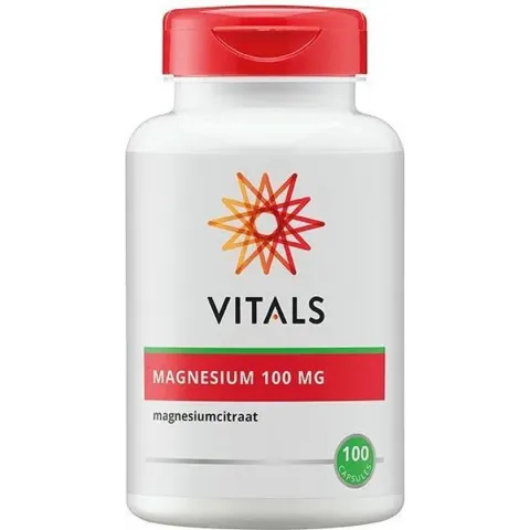 Vitals Magnesiumcitraat 100 mg Voedingssupplement - 100 capsules