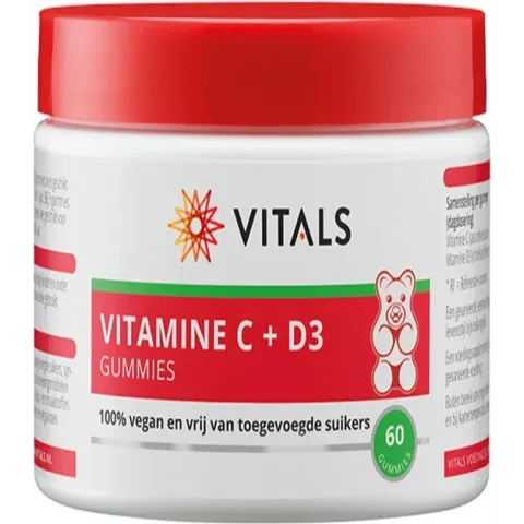 Vitals Vitamine C + D3 - 60 stuks