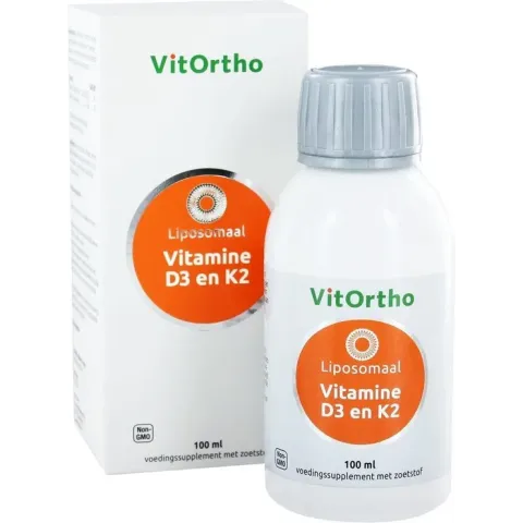 Vitamine D3 en K2 Liposomaal  (100 ml) - VitOrtho